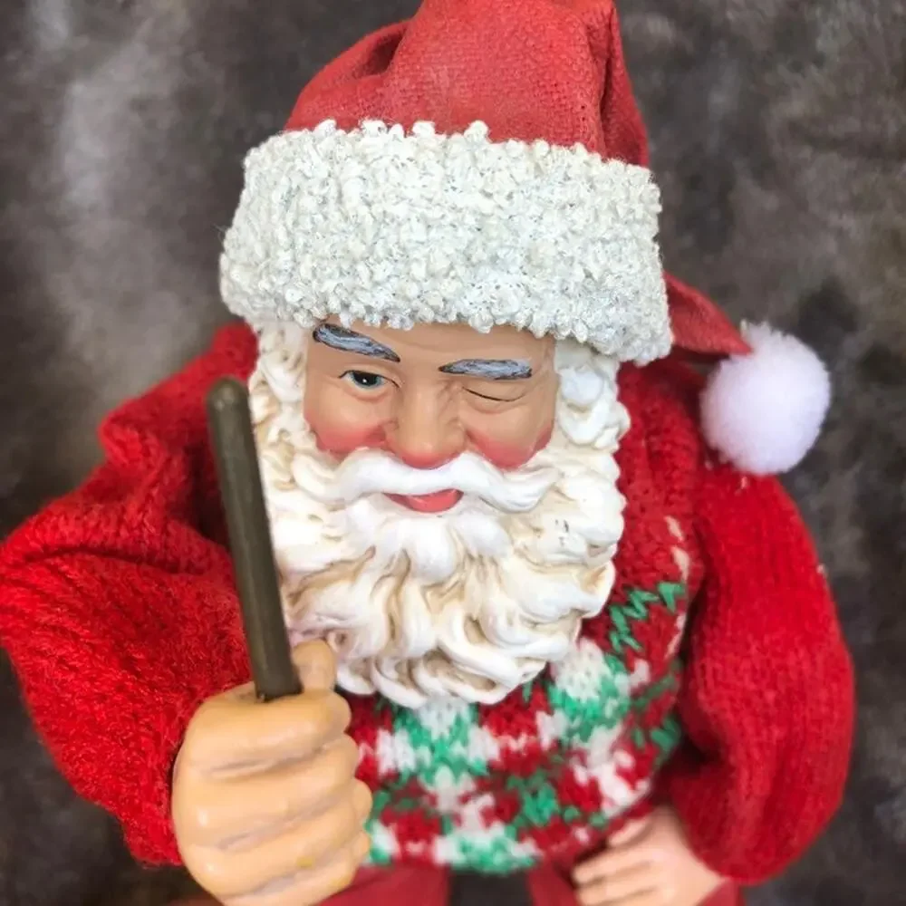 Possible Dreams Clothtique Christmas Santa On The Green Figure 10562 Vtg 97 READ